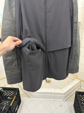 Load image into Gallery viewer, 2000s Burberry Prorsum Technical Jacket with Leather Sleeves and Back Pocket - Size S