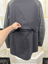 Load image into Gallery viewer, 2000s Burberry Prorsum Technical Jacket with Leather Sleeves and Back Pocket - Size S