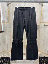 Load image into Gallery viewer, 2000s Burberry Prorsum Midnight Blue Leather Biker Pants - Size M