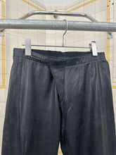 Load image into Gallery viewer, 2000s Burberry Prorsum Midnight Blue Leather Biker Pants - Size M