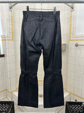 Load image into Gallery viewer, 2000s Burberry Prorsum Midnight Blue Leather Biker Pants - Size M