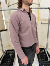 Load image into Gallery viewer, 2000s Burberry Prorsum Cropped Lilac Quarterzip with Side Zips - Size S