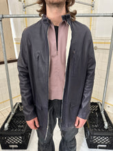 Load image into Gallery viewer, 2000s Burberry Prorsum Purple Leather Long Moto Jacket - Size S