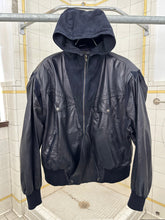 Load image into Gallery viewer, 1980s Claude Montana Hooded Leather Bomber - Size L