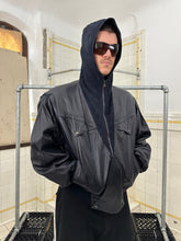 Load image into Gallery viewer, 1980s Claude Montana Hooded Leather Bomber - Size L