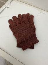 Load image into Gallery viewer, 1980s Issey Miyake Heather Orange Padded Knuckle Gloves - Size S