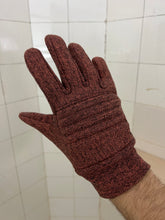 Load image into Gallery viewer, 1980s Issey Miyake Heather Orange Padded Knuckle Gloves - Size S