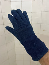 Load image into Gallery viewer, 1980s Issey Miyake Knitted and Padded Blue Long Gloves - Size M