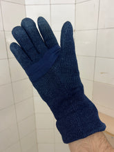 Load image into Gallery viewer, 1980s Issey Miyake Knitted and Padded Blue Long Gloves - Size M