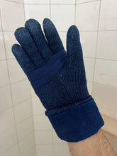 Load image into Gallery viewer, 1980s Issey Miyake Knitted and Padded Blue Long Gloves - Size M