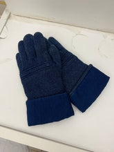 Load image into Gallery viewer, 1980s Issey Miyake Knitted and Padded Blue Long Gloves - Size M