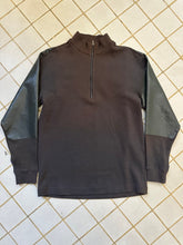 Load image into Gallery viewer, 1980s Issey Miyake Brown Quarter Zip with Coated Paneling - Size M