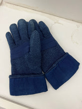 Load image into Gallery viewer, 1980s Issey Miyake Knitted and Padded Blue Long Gloves - Size M