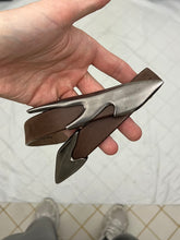 Load image into Gallery viewer, 1980s Issey Miyake Futuristic Metal Buckle Belt - Size XS