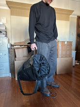 Load image into Gallery viewer, 2000s Issey Miyake Black Polyurethane Duffle Backpack - Size OS