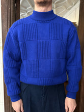 Load image into Gallery viewer, 1980s Issey Miyake Mixed Gauge Checkered Sweater - Size M