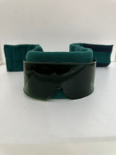 Load image into Gallery viewer, 1980s Vintage Baruffaldi Green Headband with Built-in Shades - Size OS