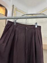 Load image into Gallery viewer, 1980s Claude Montana Linen Triple Pleated Trousers - Size XL