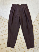 Load image into Gallery viewer, 1980s Claude Montana Linen Triple Pleated Trousers - Size XL