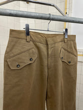 Load image into Gallery viewer, 1990s Vintage Italian Designer Wide Leg Trousers with Flap Pockets - Size L