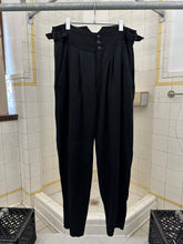 Load image into Gallery viewer, 1980s Parachute Black Trousers with Waist Cinch Detail - Size M