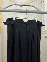 Load image into Gallery viewer, 1980s Parachute Black Trousers with Waist Cinch Detail - Size M