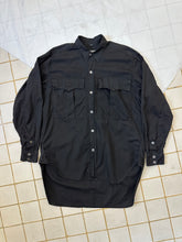 Load image into Gallery viewer, 1980s Katharine Hamnett Black Western Pocket Button Down Shirt - Size OS