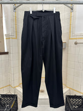 Load image into Gallery viewer, 1980s Katharine Hamnett Black Light Cotton Pleated Trousers - Size M