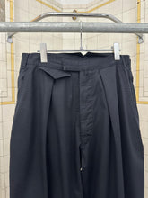 Load image into Gallery viewer, 1980s Katharine Hamnett Black Light Cotton Pleated Trousers - Size M
