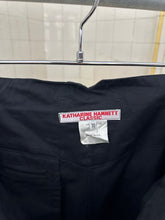 Load image into Gallery viewer, 1980s Katharine Hamnett Black Light Cotton Pleated Trousers - Size M