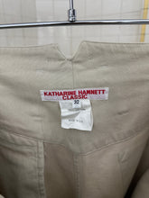 Load image into Gallery viewer, 1980s Katharine Hamnett Beige Cotton Trousers - Size M
