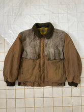 Load image into Gallery viewer, 1980s Vintage Italian Designer Mixed Material Hunting Jacket - Size XL