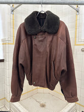Load image into Gallery viewer, 1980s Vintage Italian Cropped Leather Jacket with Removable Collar - Size M