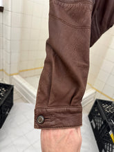 Load image into Gallery viewer, 1980s Vintage Italian Cropped Leather Jacket with Removable Collar - Size M