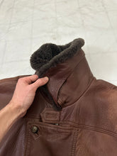 Load image into Gallery viewer, 1980s Vintage Italian Cropped Leather Jacket with Removable Collar - Size M