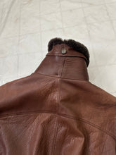 Load image into Gallery viewer, 1980s Vintage Italian Cropped Leather Jacket with Removable Collar - Size M
