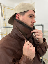 Load image into Gallery viewer, 1980s Vintage Italian Cropped Leather Jacket with Removable Collar - Size M
