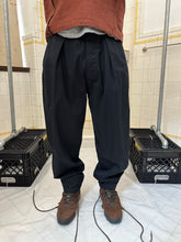 Load image into Gallery viewer, 1980s Katharine Hamnett Black Light Cotton Pleated Trousers - Size M