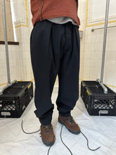 Load image into Gallery viewer, 1980s Katharine Hamnett Black Light Cotton Pleated Trousers - Size M