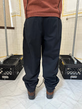 Load image into Gallery viewer, 1980s Katharine Hamnett Black Light Cotton Pleated Trousers - Size M