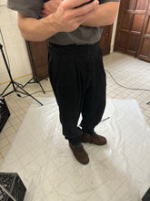 Load image into Gallery viewer, 1980s Parachute Black Trousers with Waist Cinch Detail - Size M