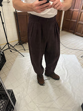 Load image into Gallery viewer, 1980s Claude Montana Linen Triple Pleated Trousers - Size XL