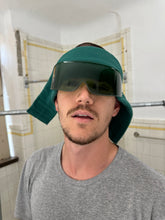 Load image into Gallery viewer, 1980s Vintage Baruffaldi Green Headband with Built-in Shades - Size OS