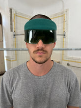 Load image into Gallery viewer, 1980s Vintage Baruffaldi Green Headband with Built-in Shades - Size OS