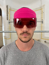 Load image into Gallery viewer, 1980s Vintage Baruffaldi Pink Headband with Built-in Shades - Size OS