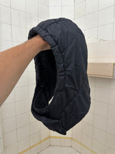 Load image into Gallery viewer, 1990s Armani Black Puffer Hood - Size OS
