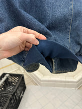 Load image into Gallery viewer, 1980s Katharine Hamnett Denim Double Breasted Hooded Bomber - Size OS