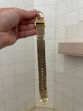 Load image into Gallery viewer, 1980s Vintage Tokio Kumagai Gold Metal Belted Watch - Size OS