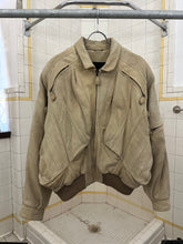 Load image into Gallery viewer, 1980s Vintage American Designer Suede Leather Cargo Bomber Jacket - Size XL