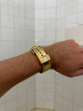 Load image into Gallery viewer, 1980s Vintage Tokio Kumagai Gold Metal Belted Watch - Size OS